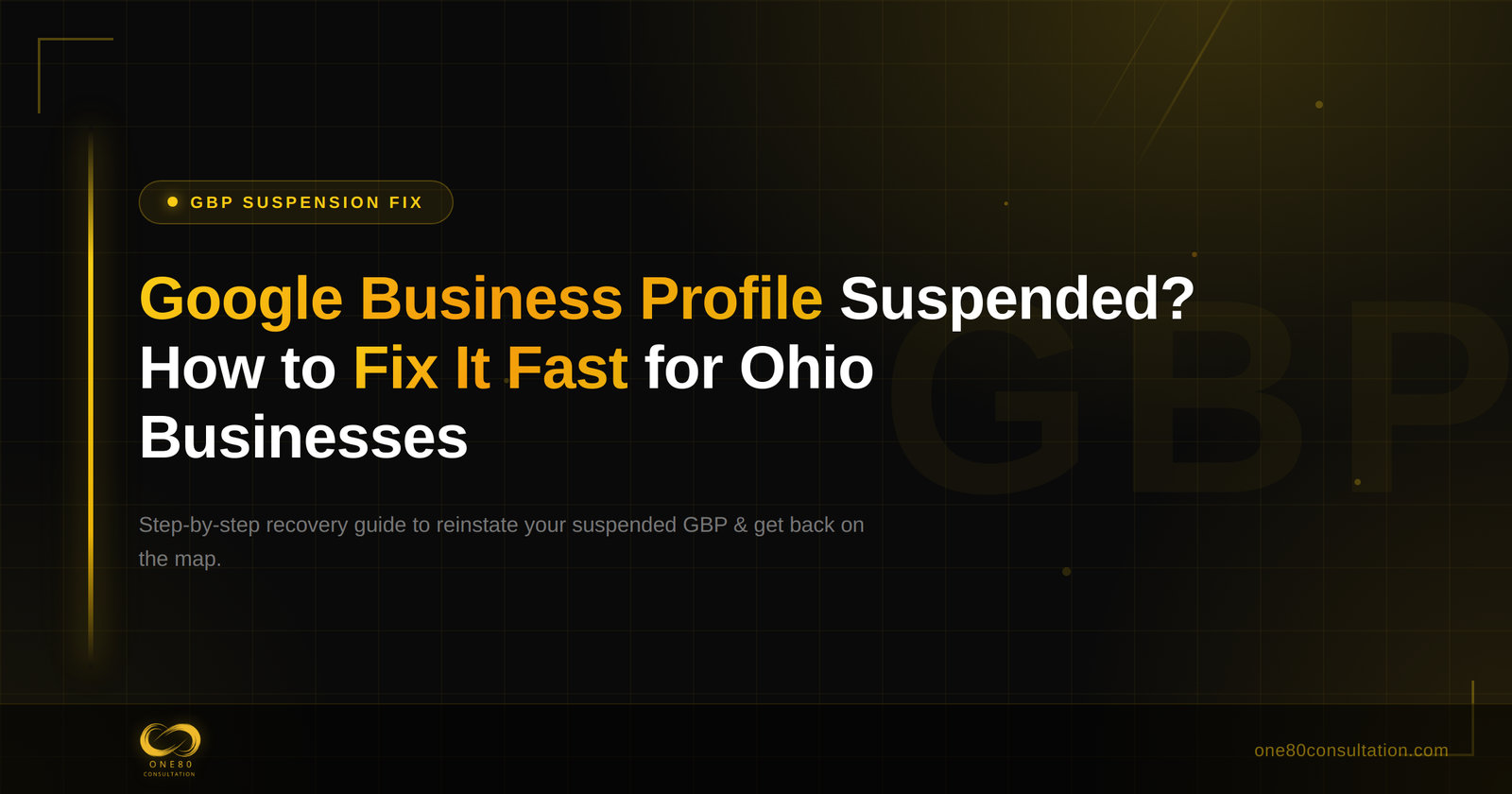 Google Business Profile Suspended? How to Fix It Fast for Ohio Businesses