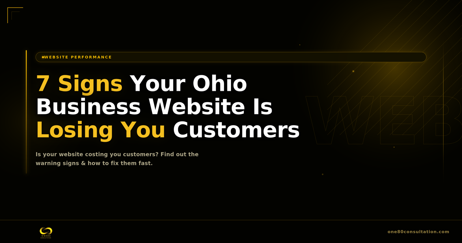 7 Signs Your Ohio Business Website Is Losing You Customers
