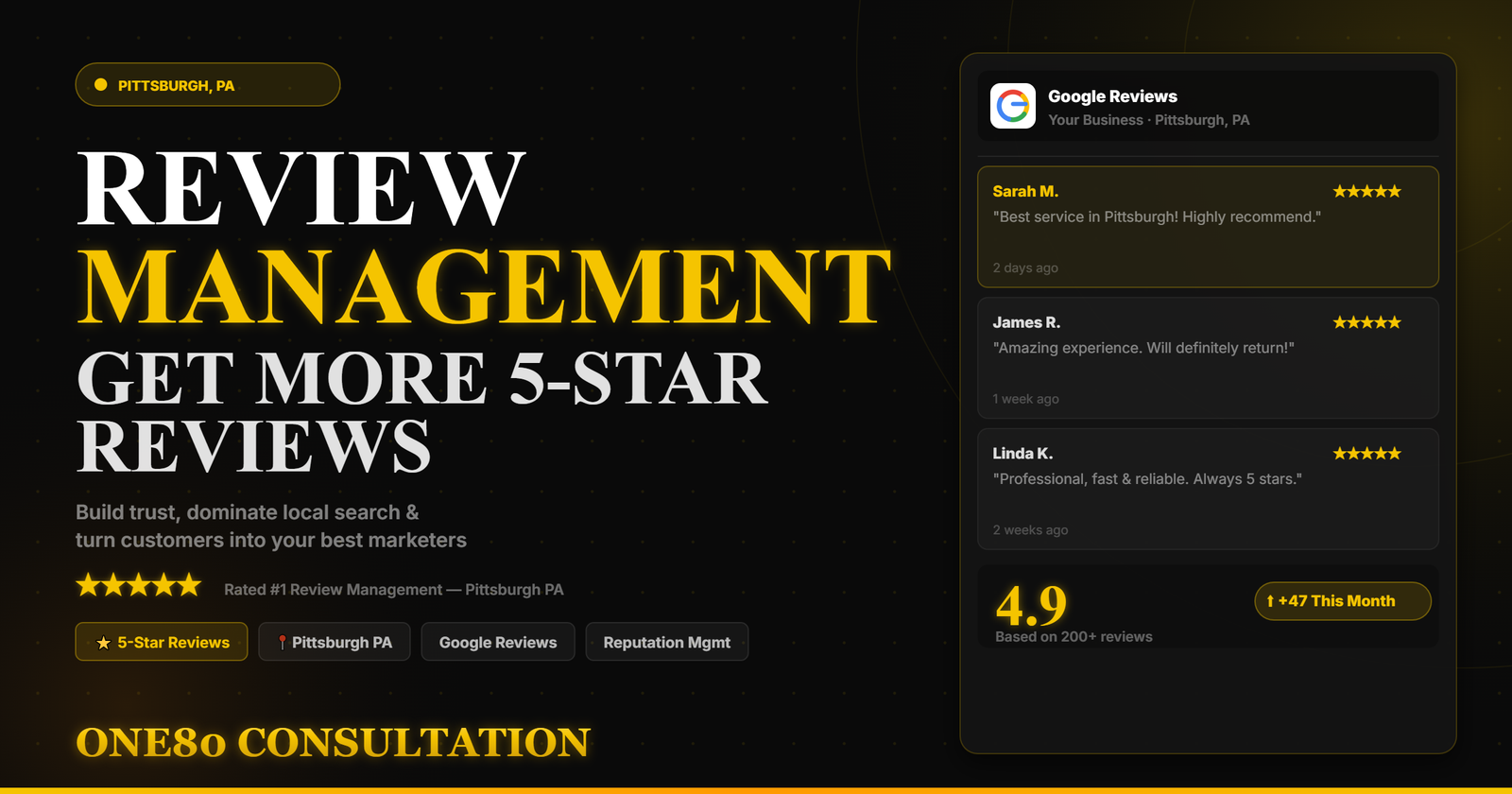 Review Management Pittsburgh PA: Get More 5-Star Reviews and Win More Customers